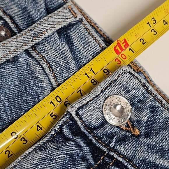 Free People High-Waisted Light Wash Ankle Skinny Jeans Cut off Women's Size 31 - Picture 14 of 16